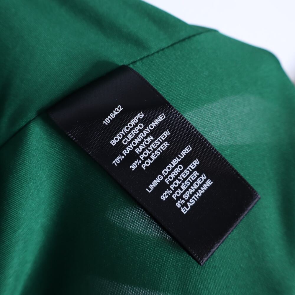 HALSTON Bay Matte Jersey Gown Jade One Shoulder Cut Out Side Women's 10 - Picture 15 of 16